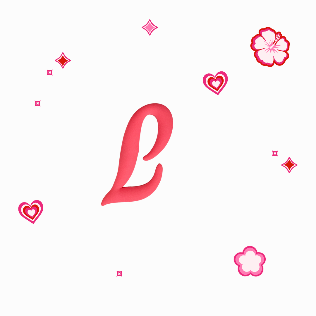 Charms - Thème Lettres Roses