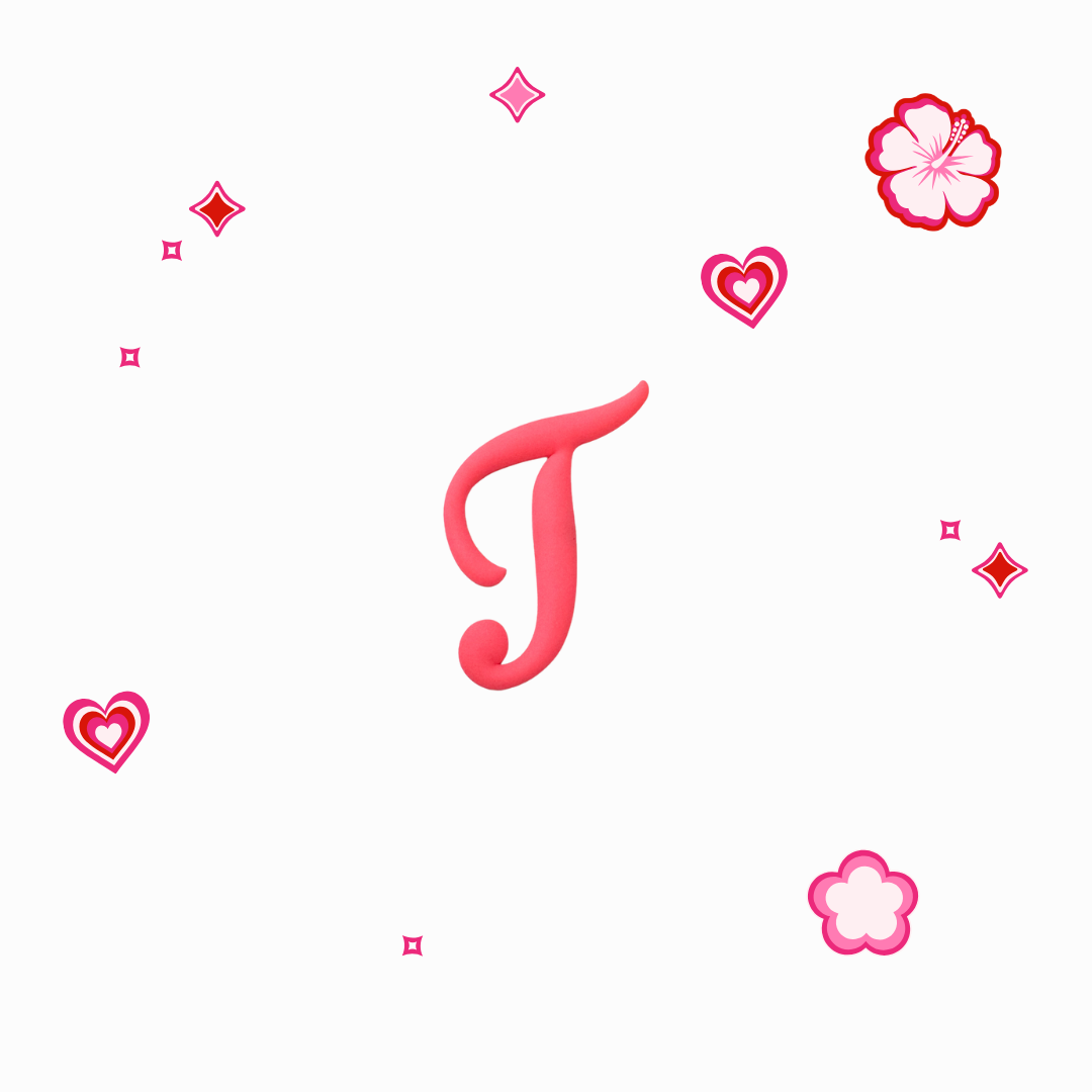 Charms - Thème Lettres Roses