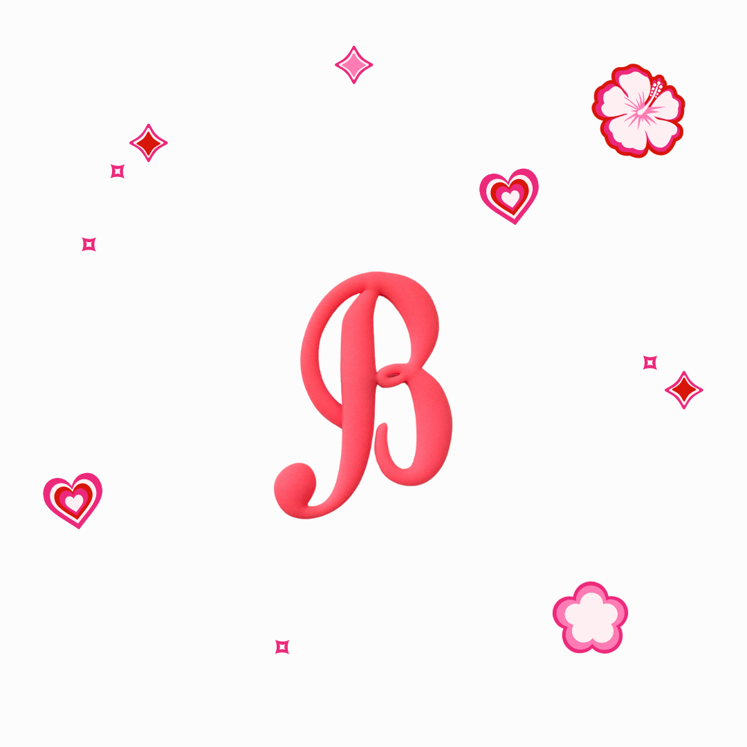 Charms - Thème Lettres Roses