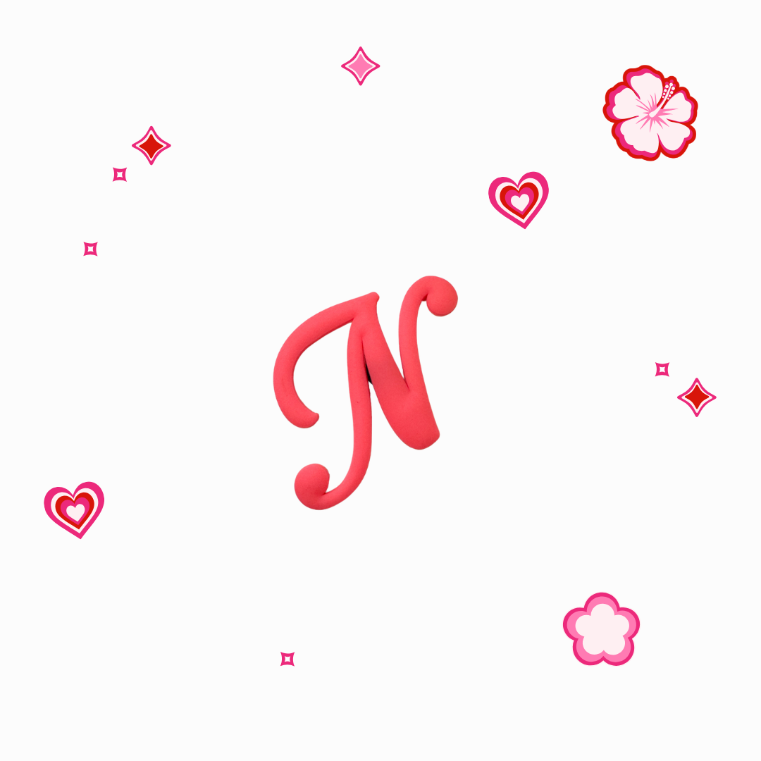 Charms - Thème Lettres Roses