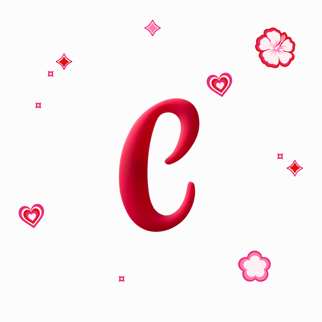 Charms - Thème Lettres Roses