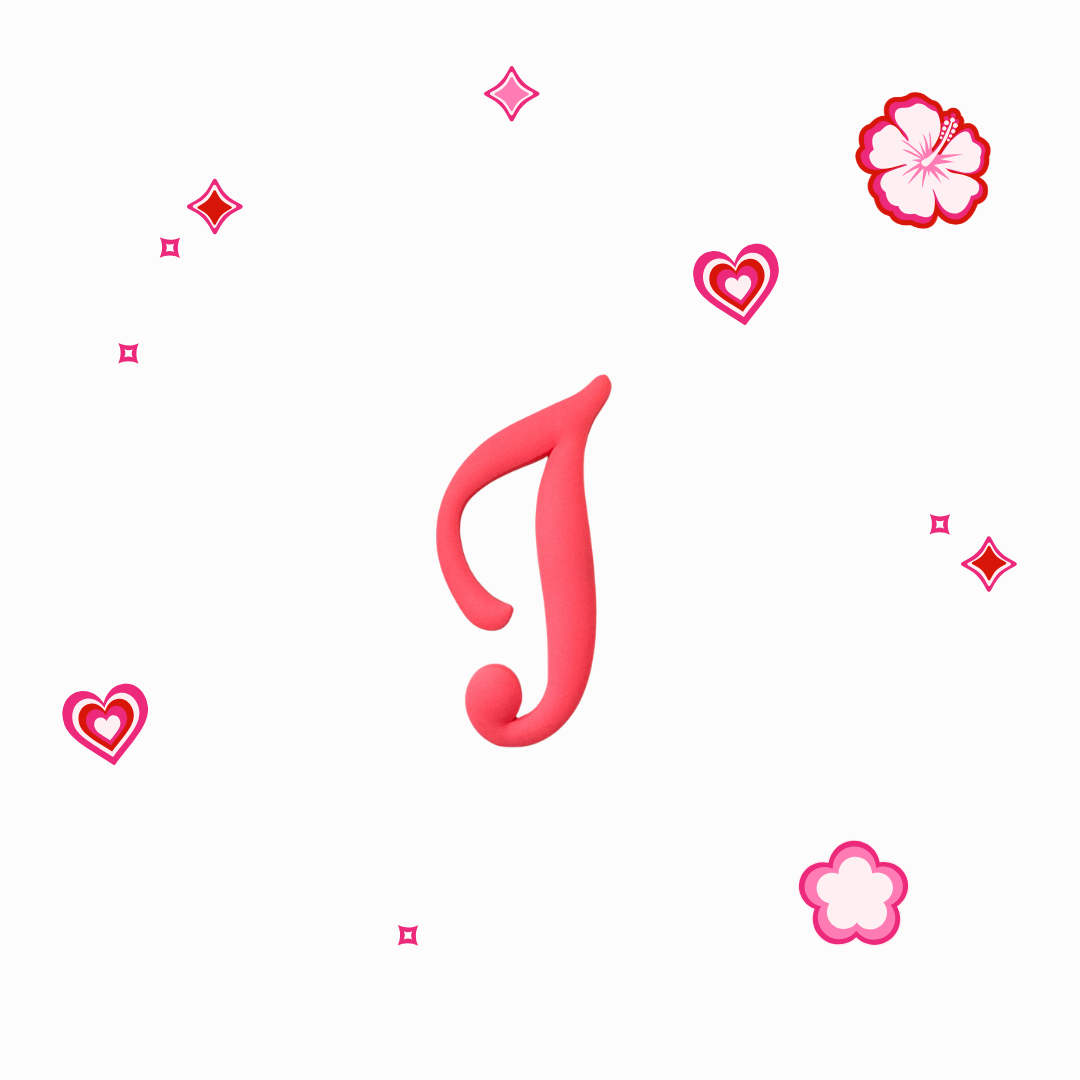 Charms - Thème Lettres Roses