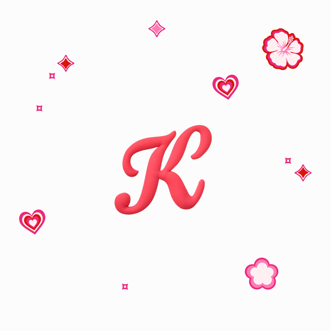 Charms - Thème Lettres Roses