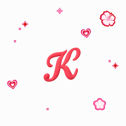 Charms - Thème Lettres Roses