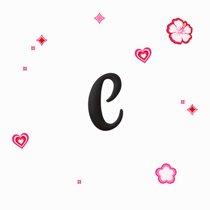 Charms - Thème Lettres Noires