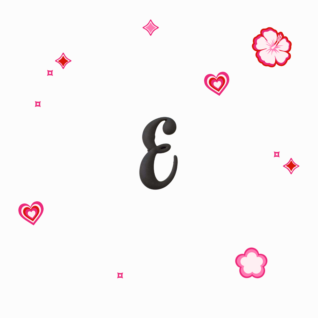 Charms - Thème Lettres Noires