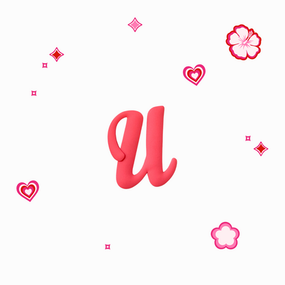 Charms - Thème Lettres Roses
