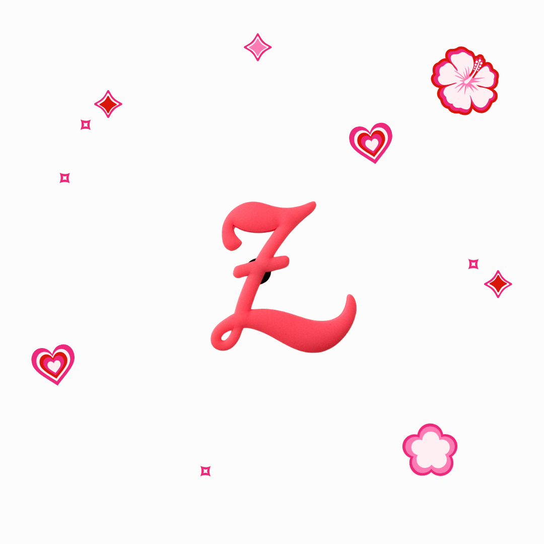Charms - Thème Lettres Roses