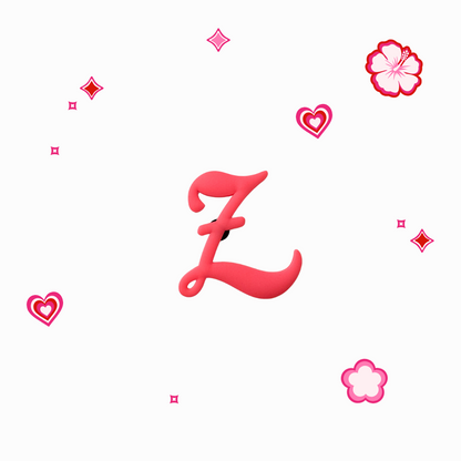 Charms - Thème Lettres Roses